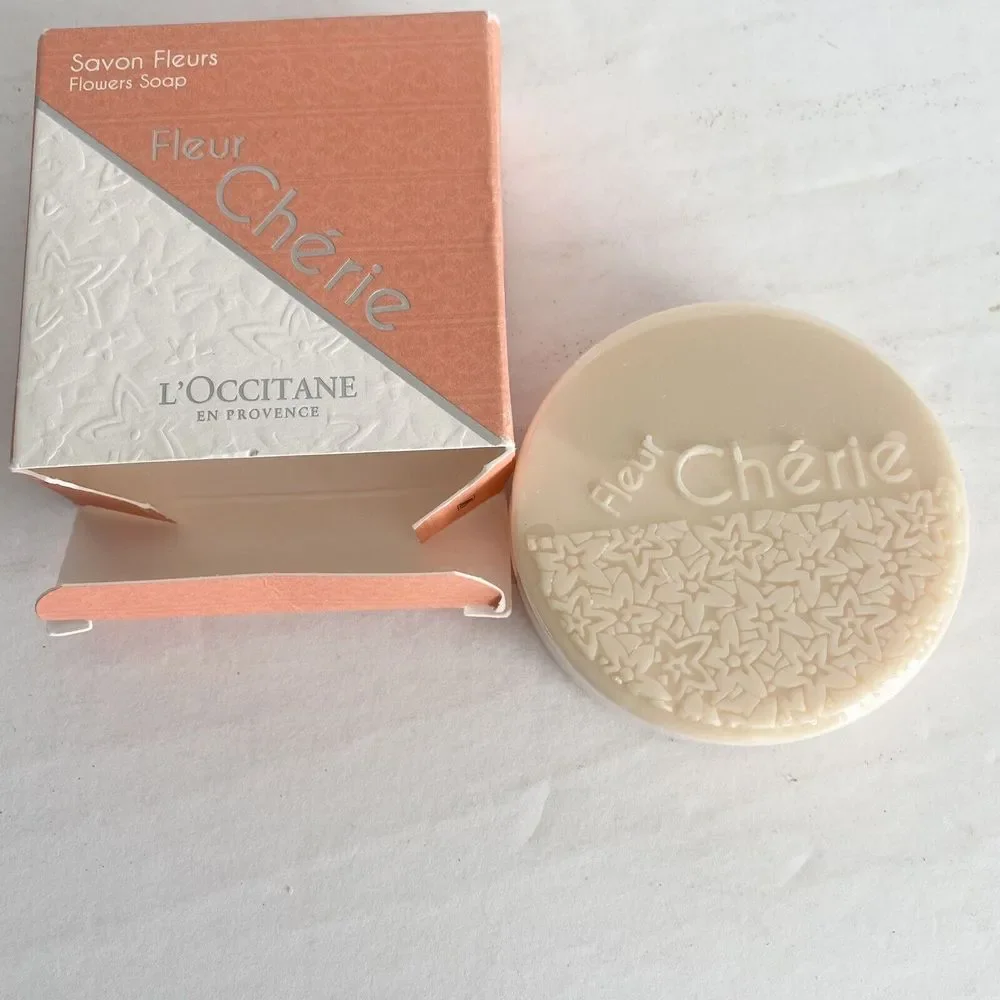 L'occitane‎ Fleur Cherie Savon Fleurs Flowers Bar Soap Made In France 75g
